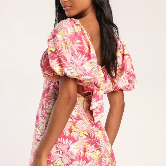 Lu Lus Floral Off-Shoulder Dress - Picture 7 of 8